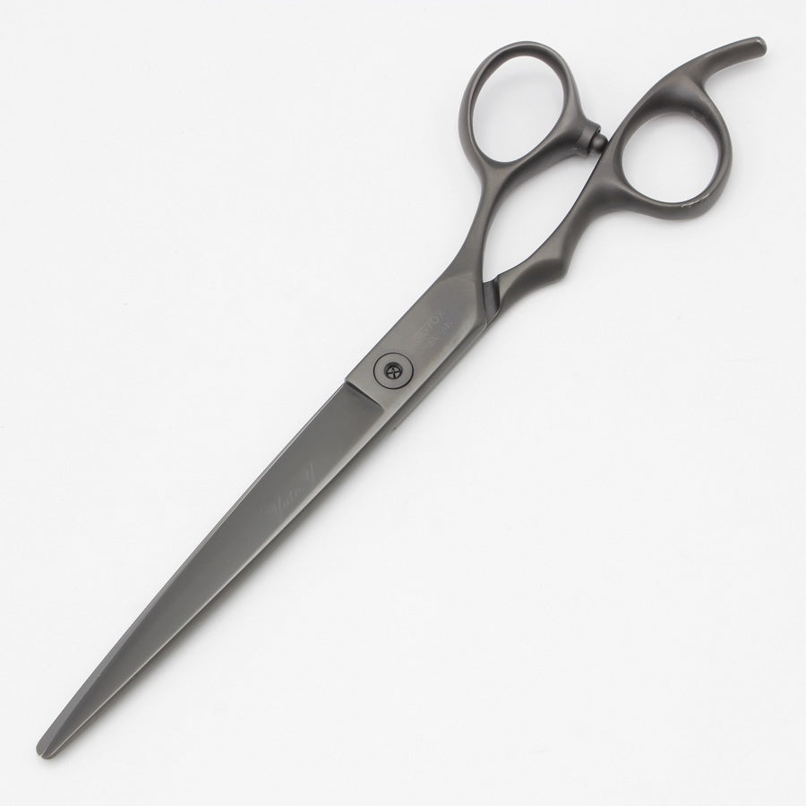 オオカワシザー　SG-70X 7インチ パウダーハイスメタル 美品】オオカワプロシザーズ SG70-X DLCコーティング マットブラック