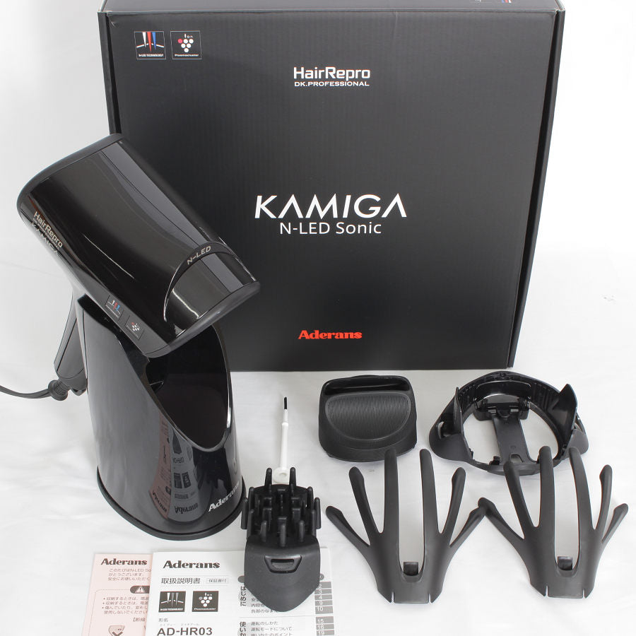 アデランス　ヘアドライヤー KAMIGA AD-HR03-BL ヨドバシ.com - アデランス KAMIGA N-LEDSONIC ドライヤー
