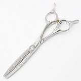 【美品】刃物屋トギノン クイーンサクセススター セニング 5.8インチ メガネハンドル 28目フラット/スリット 約20% シザー トギノン