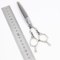 【美品】MIYABI 雅 ステアー253 N2530UCM セニング 5.8インチ メガネハンドル 25目3段 約30% 山中スペシャル シザー