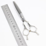 【美品】MIYABI 雅 ステアー253 N2530UCM セニング 5.8インチ メガネハンドル 25目3段 約30% 山中スペシャル シザー