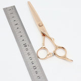 【美品】ハヤシシザース V-Standrd V-AT-6 カットシザー ピンクゴールド 6インチ ハマグリ刃 オフセットハンドル