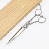 【美品】ナルトシザー RKギルビーZ唐草 6.3インチ 片剣刃 ヘネシーオフセットハンドル ロイヤルキングダム カットシザー