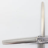 【美品】光シザー THINNING 724 セニング 6インチ オフセットハンドル 40目U溝逆刃 約50% ヒカリ