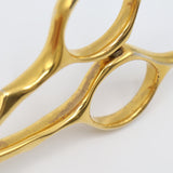 ハヤシシザース V-Thinning V-30RW-WH-6 ゴールドコーティング セニング 6インチ メガネハンドル 30目2段 約25%〜30% ディッシュホイールベアリング