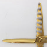 【美品】トラックスシザーズ KEEP25 セニング 5.8インチ メガネハンドル 25目L4段 約20%〜25% キープ