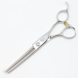 【美品】刃物屋トギノン クイーン セニング 6インチ オフセットハンドル 40目フラット/1本スリット 約20%～25% シザー