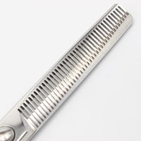【美品】光シザー TRENDY IV 744 セニング 6インチ メガネハンドル 40目U溝 25% トレンディ ヒカリ