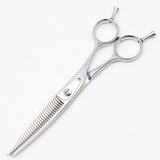 【美品】内海シザー U&U AT60/30 セニング 6インチ メガネハンドル 30目V溝 約20%～25% ウツミ