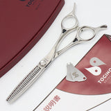 【美品】刃物屋トギノン クイーンサクセス ツイスター セニング 5.8インチ メガネハンドル 28目 約35% シザー トギノン