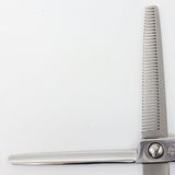 【美品】光シザー THINNING 724 セニング 6インチ オフセットハンドル 40目U溝逆刃 約50% ヒカリ