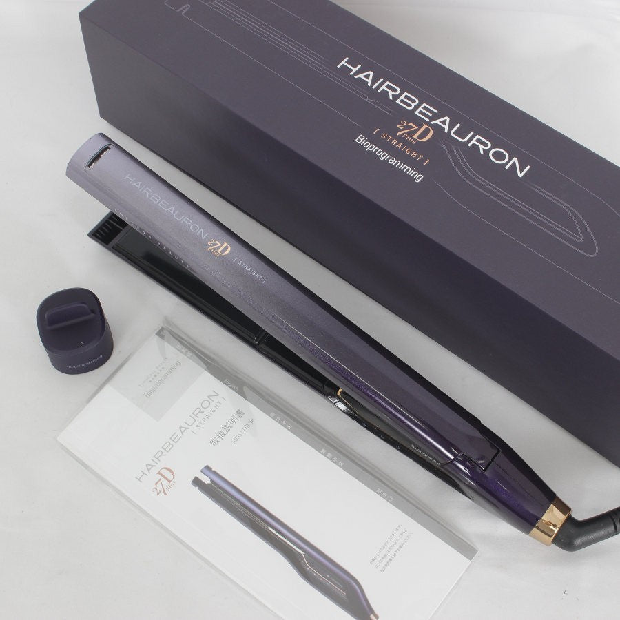 美品】HAIRBEAURON 27D ストレートヘアアイロン HAIRBEAURON 27D ストレートヘアアイロン 箱付き 【公式通販】