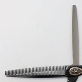 【美品】N.B.A.A. セニングスーパー A6.5 JOEWELL プレミアム NJ-ST3 ブラックチタン 6.5インチ メガネハンドル 42目U溝 約20％ ジョーウェル シザー