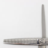 【美品/研磨済】菊星シザー SPEED MAX is T-35 セニング 6インチ 3Dハンドル 23目2段溝 約25％〜30％ スピードマックス