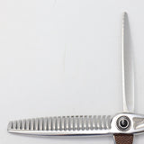 【美品】刃物屋トギノン クイーンサクセス ダイナ セニング 5.8インチ メガネハンドル 26目フラット 3本スリット 約70% シザー トギノン