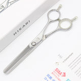 【美品】光シザー TRENDY IV 744 セニング 6インチ メガネハンドル 40目U溝 25% トレンディ ヒカリ