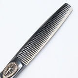 【美品】N.B.A.A. セニングスーパー A6.5 JOEWELL プレミアム NJ-ST3 ブラックチタン 6.5インチ メガネハンドル 42目U溝 約20％ ジョーウェル シザー