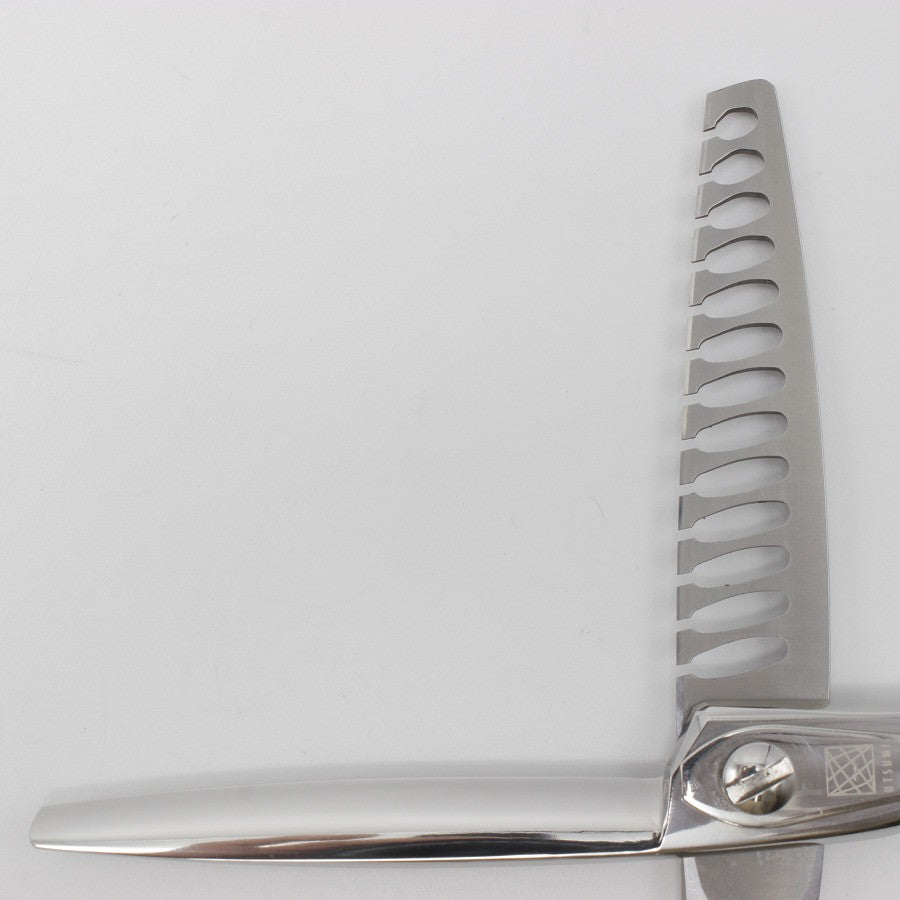 美品】内海シザー U&U OF50R セニング 6インチ オフセットハンドル 13