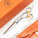 【新品】ミズタニシザーズ SWORD DAMA D-07 カットシザー 6.2インチ 両剣刃 オフセットハンドル スウォード ダマスカス ミズタニ