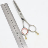 【美品】光シザー T-37 セニング 5.7インチ メガネハンドル 38目U溝 約25% ヒカリ