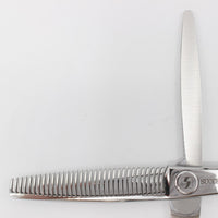 【美品】サクシード サンドラ セニング33 仕上げ用 SUN33 6インチ 3Dメガネハンドル 33目2段 約15% SUNDRA Thinning シザー