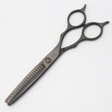 【美品】オオカワプロシザーズ 212 DLC マットコーティング セニング 5.8インチ メガネハンドル 21目2段エンジェルポケット 約20%〜25%