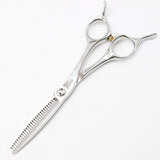 【美品】刃物屋トギノン クイーンサクセススター セニング 5.8インチ メガネハンドル 28目フラット/スリット 約20% シザー トギノン