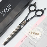 【美品】N.B.A.A. セニングスーパー A6.5 JOEWELL プレミアム NJ-ST3 ブラックチタン 6.5インチ メガネハンドル 42目U溝 約20％ ジョーウェル シザー