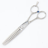 【美品】喜多アイディア RATIO 80 セニング 6インチ メガネハンドル 14目フラット 約40%～45% シザー