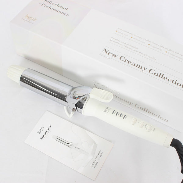 クレイツ レピ スクエアバー 40mm CSB-AG40W ホワイト カール ヘアアイロン CREATE Repit 本体