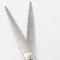 【新品】プリマード Dama-Long6.5OF ダマスカスロング カットシザー 6.5インチ ハマグリ刃 オフセットハンドル