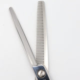 【美品】光シザー THINNING 724 セニング 6インチ オフセットハンドル 40目U溝逆刃 約50% ヒカリ
