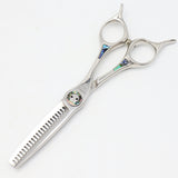 【美品】刃物屋トギノン プレミアムクイーン ツイン セニング 5.8インチ メガネハンドル 22目フラット/スリット2本 約40% トギノン シザー