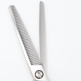 【美品】光シザー TRENDY Ⅲ 732 セニング 6インチ オフセットハンドル 40目フラット 約10% ヒカリ トレンディ3