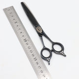 【美品】N.B.A.A. セニングスーパー A6.5 JOEWELL プレミアム NJ-ST3 ブラックチタン 6.5インチ メガネハンドル 42目U溝 約20％ ジョーウェル シザー
