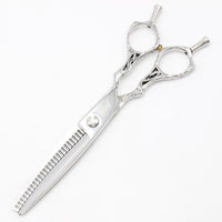 【美品】MIYABI 雅 ステアー253 N2530UCM セニング 5.8インチ メガネハンドル 25目3段 約30% 山中スペシャル シザー