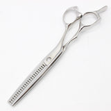 【美品/研磨済】菊星シザー SPEED MAX is T-35 セニング 6インチ 3Dハンドル 23目2段溝 約25％〜30％ スピードマックス