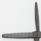 【美品】オオカワプロシザーズ 212 DLC マットコーティング セニング 5.8インチ メガネハンドル 21目2段エンジェルポケット 約20%〜25%