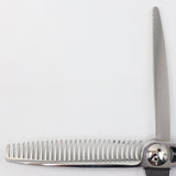 【美品】刃物屋トギノン クイーンサクセススター セニング 5.8インチ メガネハンドル 28目フラット/スリット 約20% シザー トギノン