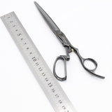 【美品】はさみのルミエール HyPER V 81GA63 ブラックコーティング加工 カットシザー 6.3インチ 柳刃 フレックスハンドル