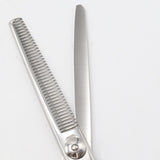 【美品/研磨済】ハシモトリビック Skill-40 セニング 6インチ オフセットハンドル 40目U溝 約30%～35％ シザー