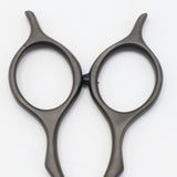 【美品】オオカワプロシザーズ 212 DLC マットコーティング セニング 5.8インチ メガネハンドル 21目2段エンジェルポケット 約20%〜25%