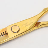 ハヤシシザース V-Thinning V-30RW-WH-6 ゴールドコーティング セニング 6インチ メガネハンドル 30目2段 約25%〜30% ディッシュホイールベアリング