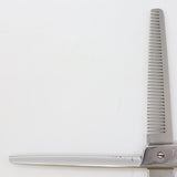 【美品】光シザー T-37 セニング 5.7インチ メガネハンドル 38目U溝 約25% ヒカリ