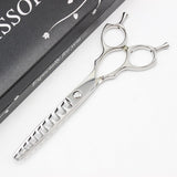 【美品】トラックスシザーズ PERM10 セニング 6インチ メガネハンドル 10目 約15%～25% パーム