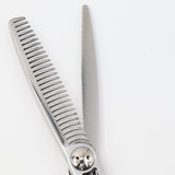 【美品】刃物屋トギノン クイーンサクセススター セニング 5.8インチ メガネハンドル 28目フラット/スリット 約20% シザー トギノン