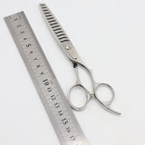 【美品】内海シザー U&U DOUBLE38 ダブルセニング 6インチ 3Dハンドル 14目 約35% ウツミ