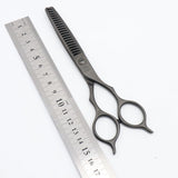 【美品】オオカワプロシザーズ 212 DLC マットコーティング セニング 5.8インチ メガネハンドル 21目2段エンジェルポケット 約20%〜25%