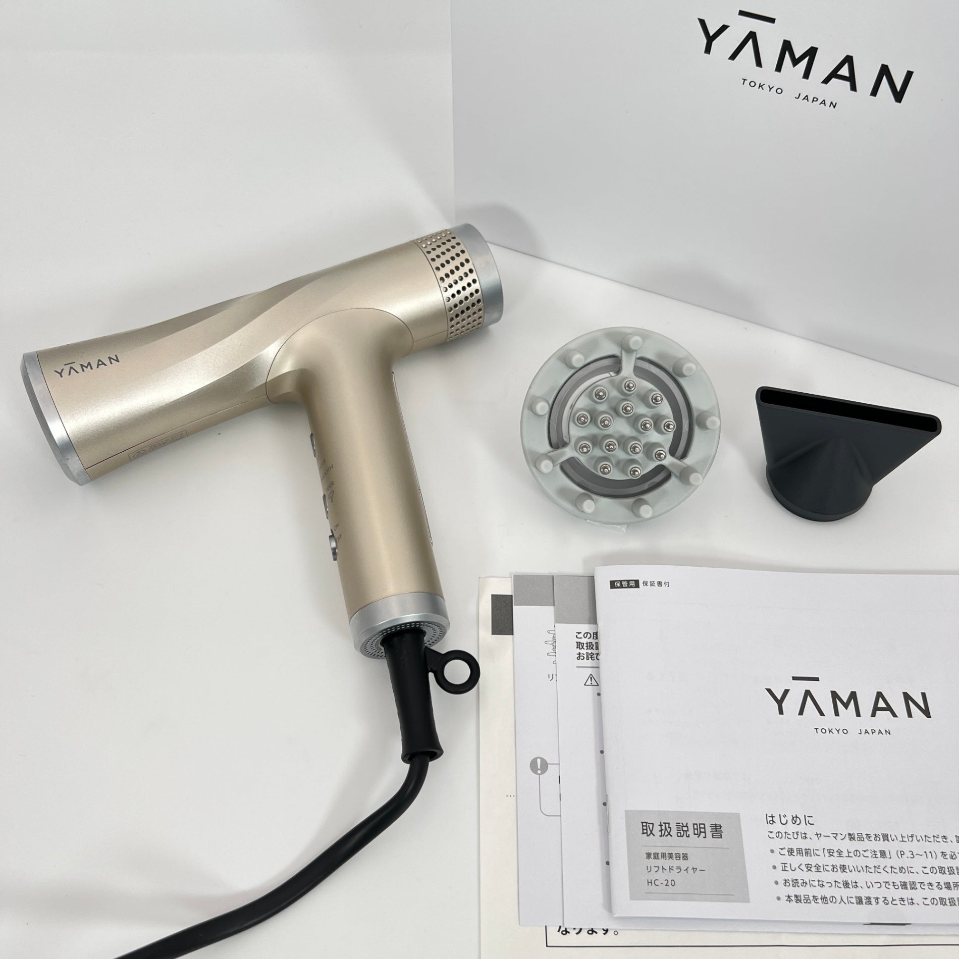 美品‼️YA-MAN リフトドライヤー HC-20N ゴールド YA-MAN TOKYO JAPAN(ヤーマントウキョウジャパン)リフト