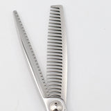 【美品】刃物屋トギノン クイーンサクセススター セニング 5.8インチ メガネハンドル 28目フラット/スリット 約20% シザー トギノン